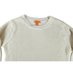 Joe Fresh Mens Ivory Sweater Pullover in Cableknit Stitch size Large  JH1480